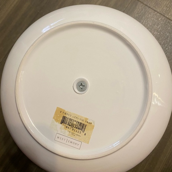 West Emory: 3-Tiered Ceramic Jewel Platter (Gently Used but Excellent Condition) - Picture 8 of 8